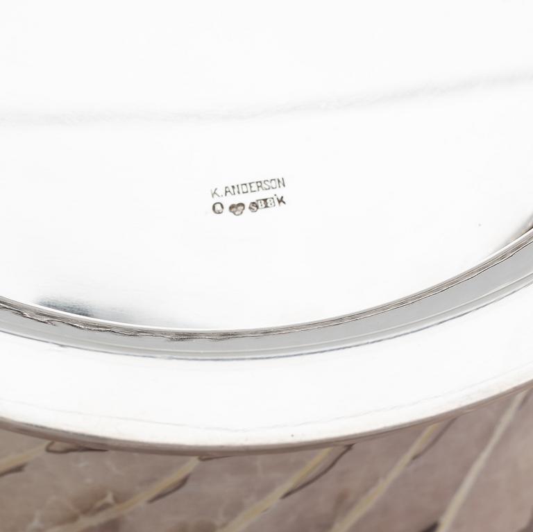 A swedish silver bowl, K Anderson, Stockholm 1928.