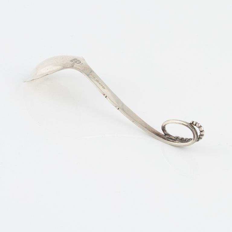 Georg Jensen, serveringssked, sterlingsilver, Danmark efter 1945.