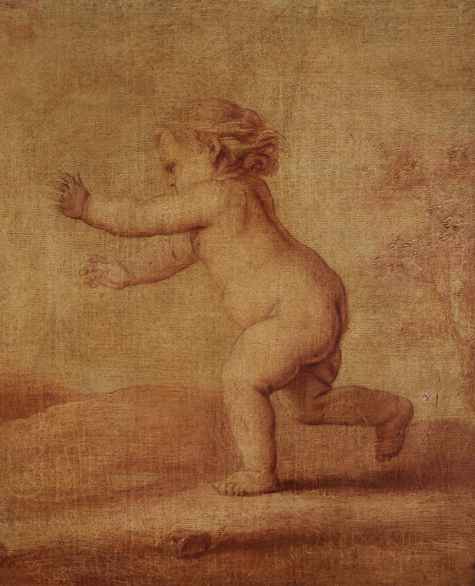 Francois Boucher In the manner of the artist, Playing puttos.