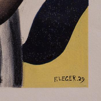 FERNAND LÉGER, efter, färglitografi, i trycket signerad och daterad -29, numrerad 4/100.
