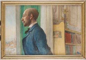 Carl Larsson, "Porträtt av skriftställaren Carl G. Laurin" (Portrait of the Author Carl G. Laurin).