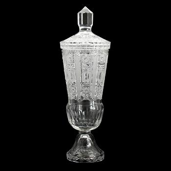 LOCKPOKAL, glas, slipad dekor, 1900-tal.