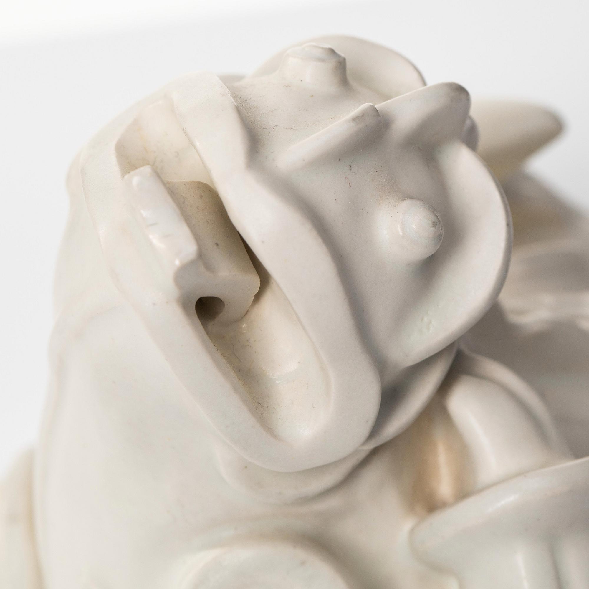 Wilhelm Kåge, a stoneware sculpture of a "dragon puppy", Gustavsberg, Sweden 1940-50's.