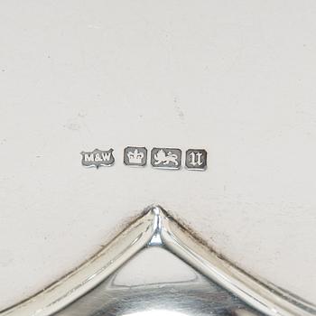 Brickbord, sterlingsilver och mahognyfaner, Mappin & Webb, London 1912, stommen av Paul Boman.