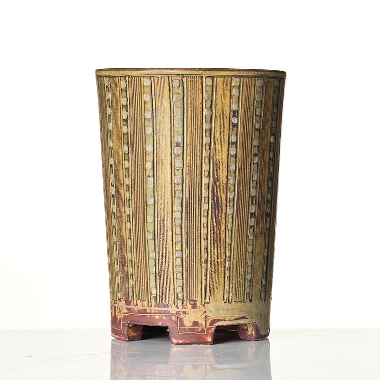 Wilhelm Kåge, a "Farsta" stoneware vase, Gustavsberg Studio, Sweden, 1948.