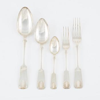 A 60-piece silver cutlery set, Auran Kultaseppa, Turku, Finland, 1939-40.