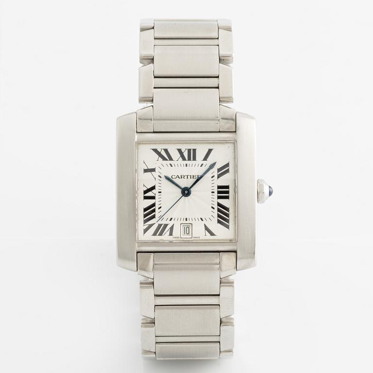 Cartier, Tank Francaise, wristwatch, 28 x 24 (32) mm.