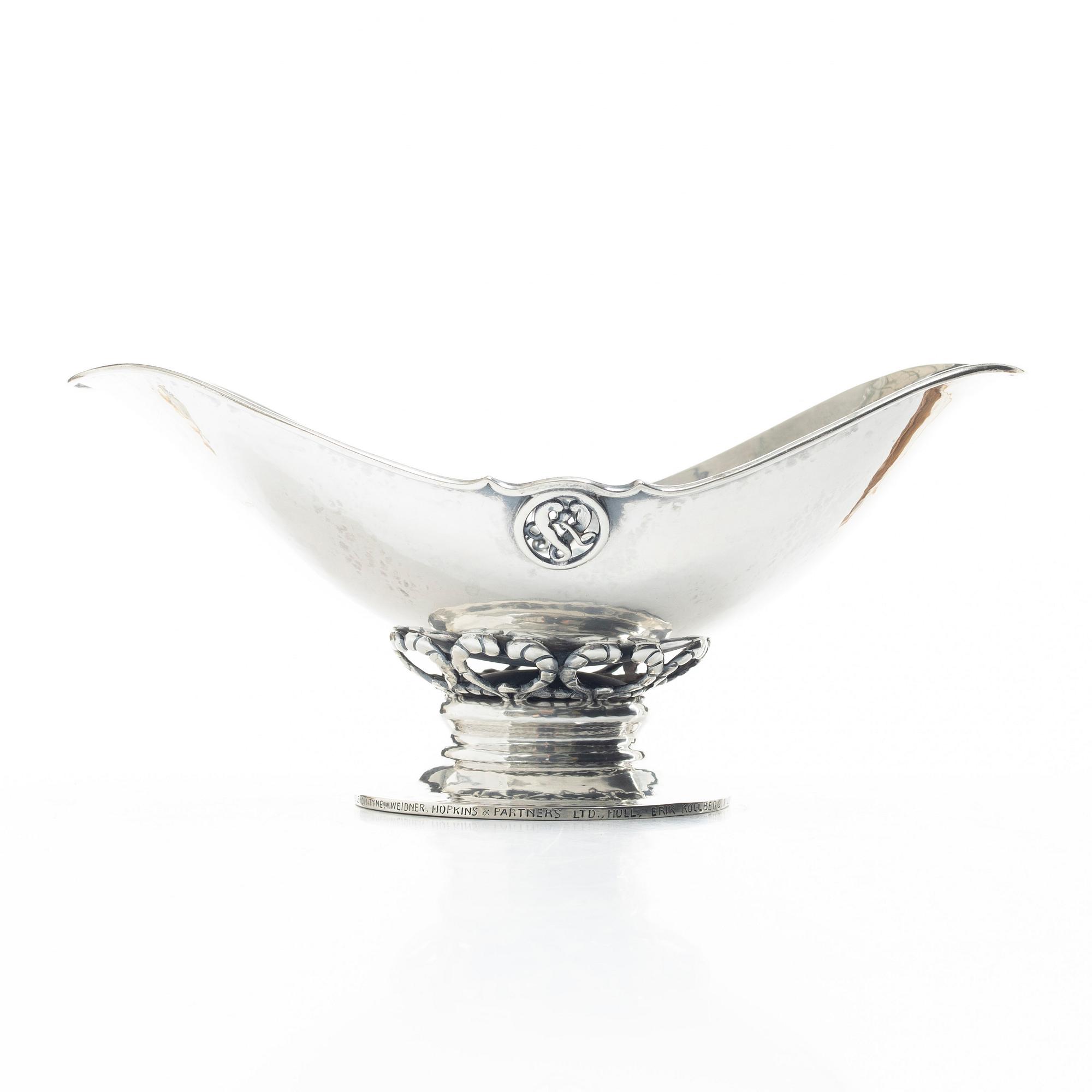 Christian F. Heise, skål, silver, Köpenhamn, Danmark 1919.