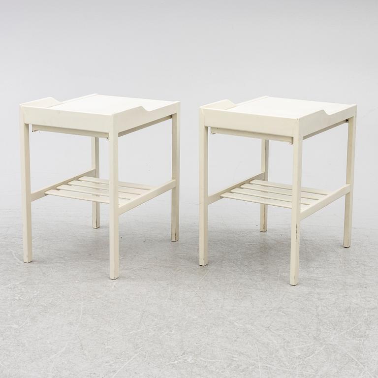 Bertil Fridhagen, bedside tables, a pair, Bodafors, 1960s.