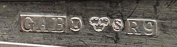 Jacob Ängman, a part 'Rosenholm' silver cutlery, GAB, Stockholm, mixed years (24 pieces).
