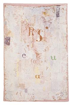 MATTA. "Vocal Fabric of the Singer Rosa". Maskingjord flossa. 275,5 x 181,5 cm. Signerad Klee.