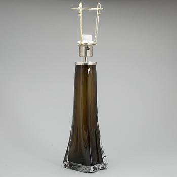 BORDSLAMPA, glas, Carl Fagerlund, Orrefors, 1900-talets andra hälft.