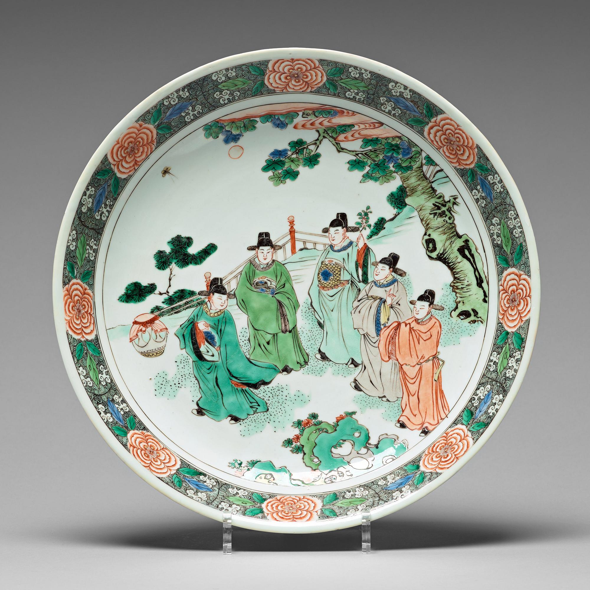 FAT, porslin. Qingdynastin, Kangxi (1662-1722).