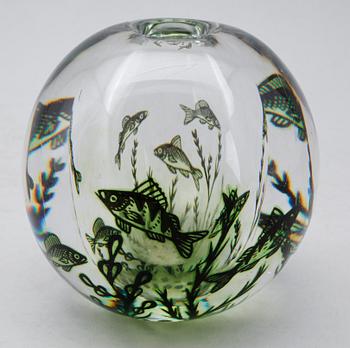 VAS, glas, Fiskgraal, Edward Hald, Orrefors.