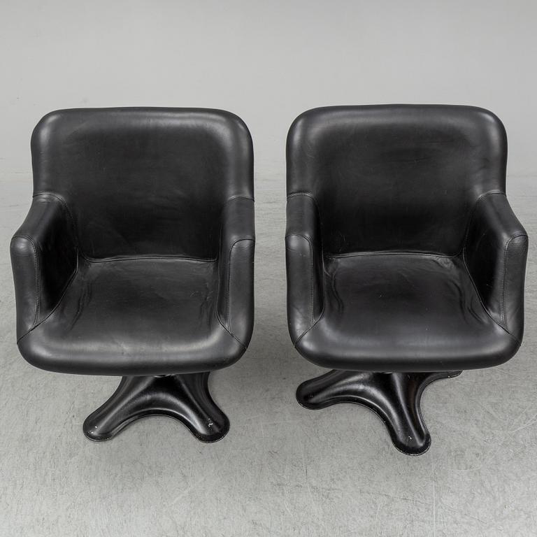 YRJÖ KUKKAPURO, a pair of 'Junior' armchairs, Haimi 1960's.