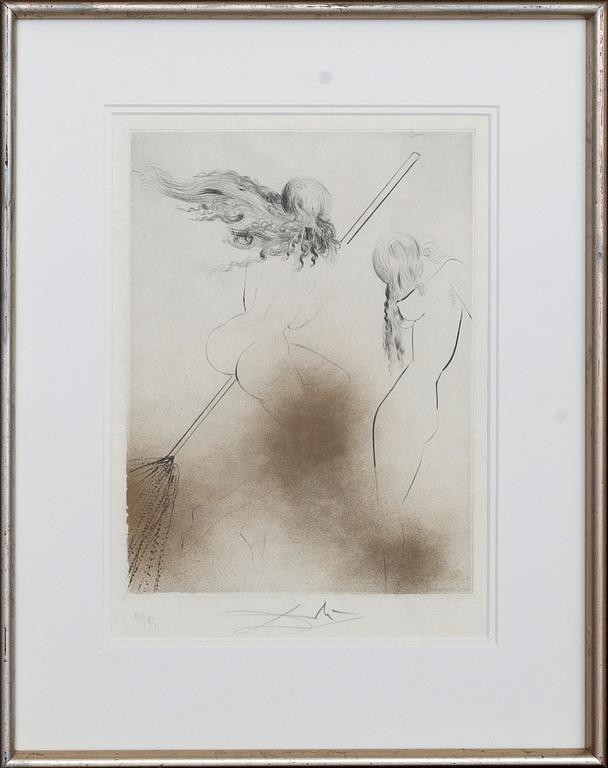 SALVADOR DALI, etsning, ur "Faust", signerad och numrerad 53/95.