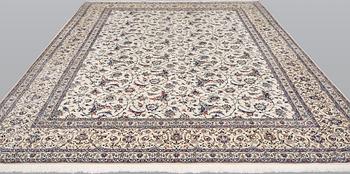 A carpet, Nain Part Silk, S.K 6LAA, ca 350 x 255 cm.