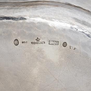 Two Danish silver plates, mark of A Michelsen, Copenhagen, Denmark 1927-29.