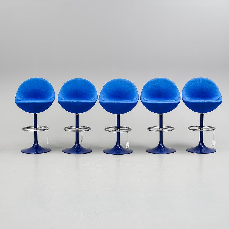 BARSTOLAR, 5 st, "Venus", Johanssons Design, Markaryd.