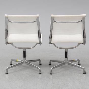 CHARLES & RAY EAMES, a pair of 'EA 101' chairs, Vitra.