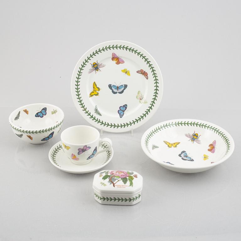 Susan Williams-Ellis, frukostservis, porslin, 25 delar," The Botanic Garden", Portmeirion, England.