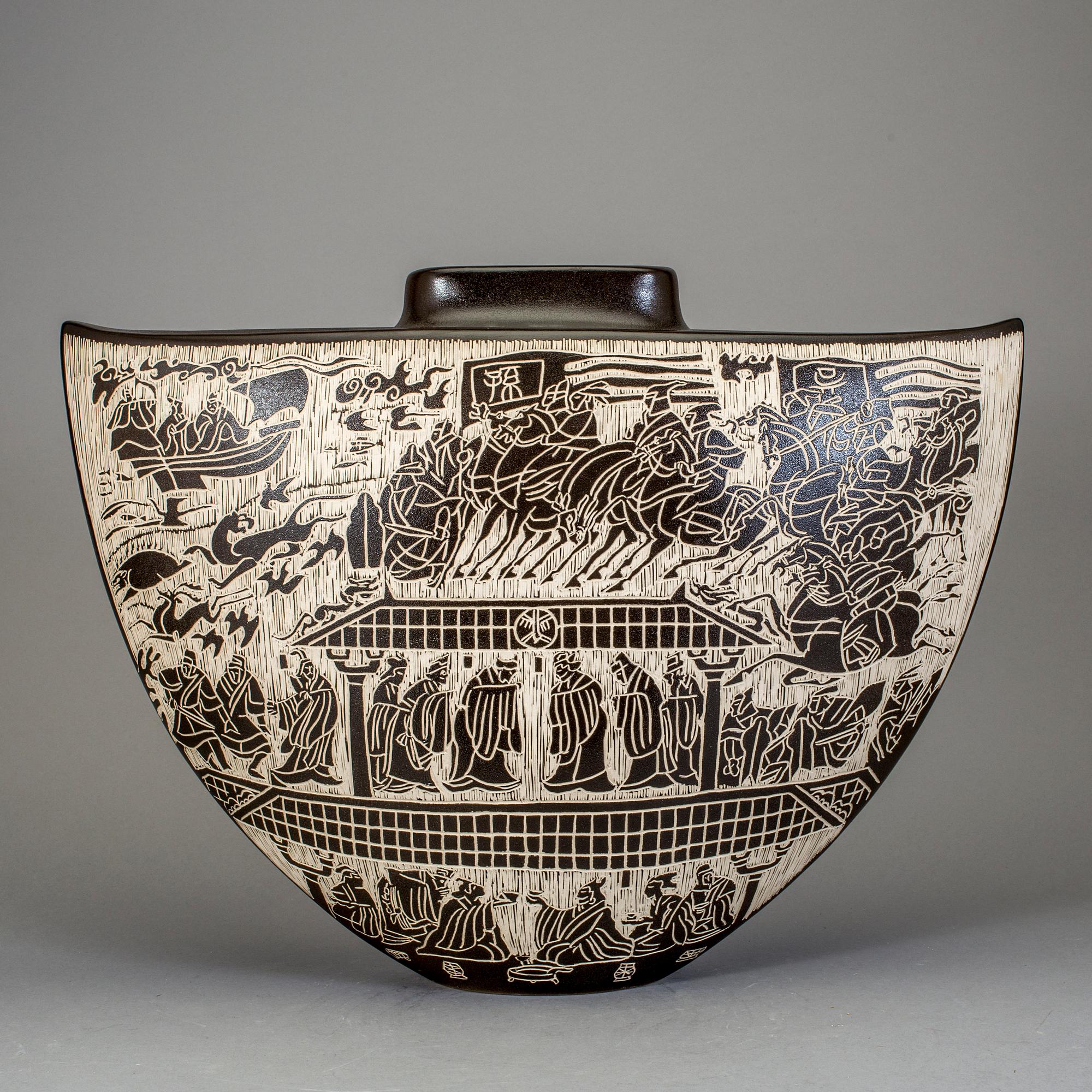 GOLVVAS, porslin, Kina, 1900-tal.