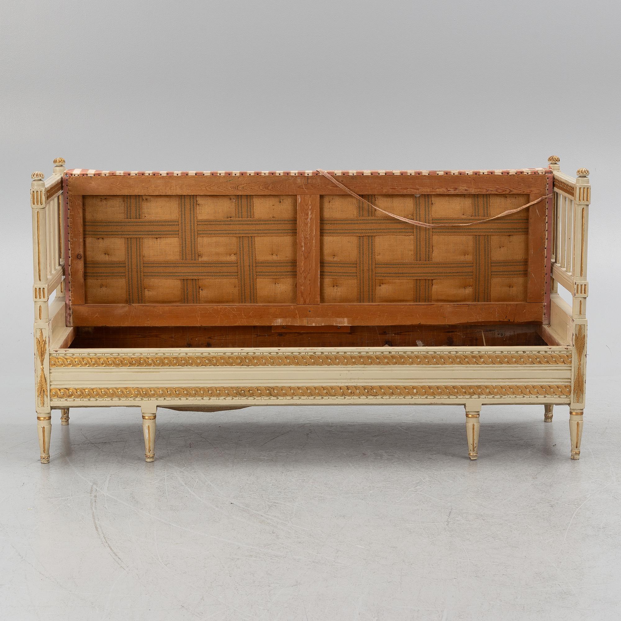 Sofa, Gustavian style, 19th century.