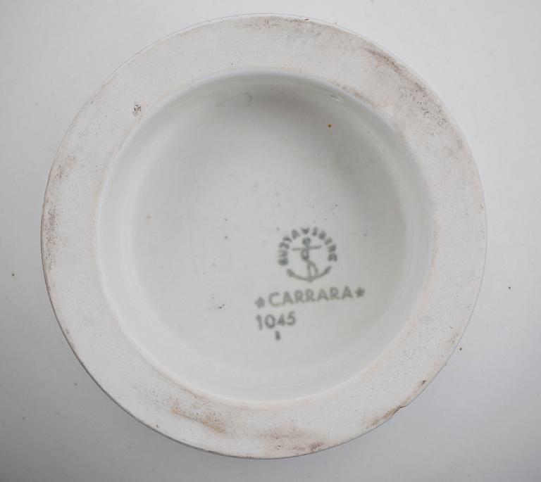 URNA, stengods, "Carrara", Wilhelm Kåge, Gustavsberg, 1900-tal.