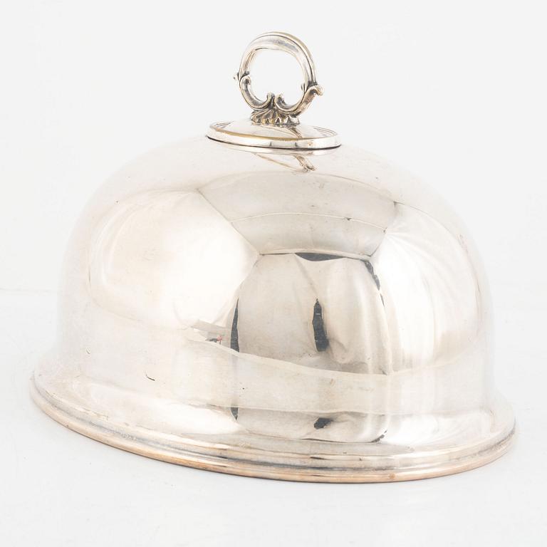 Stekhuvar, 2 st, pläter, England, omkring 1900.