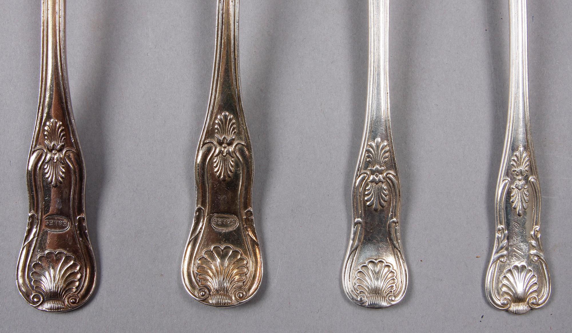 SKEDAR, 5+2, silver, "Engelsk Snäck", mest Bäckström, Stockholm 1800-talets mitt.