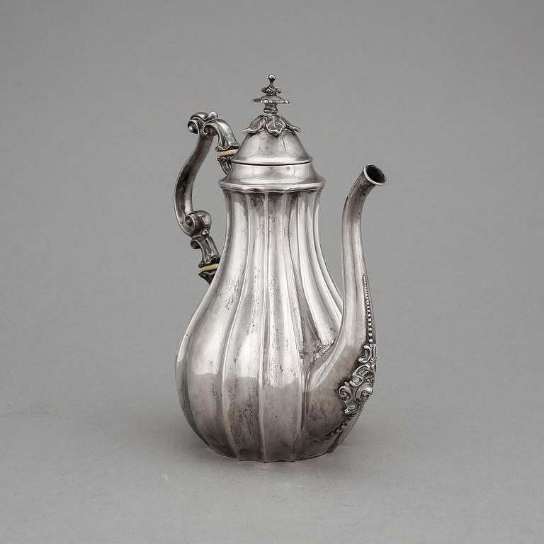 KANNA, silver, Gustaf Möllenborg Feron, Stockholm, 1852? Vikt ca 509g.