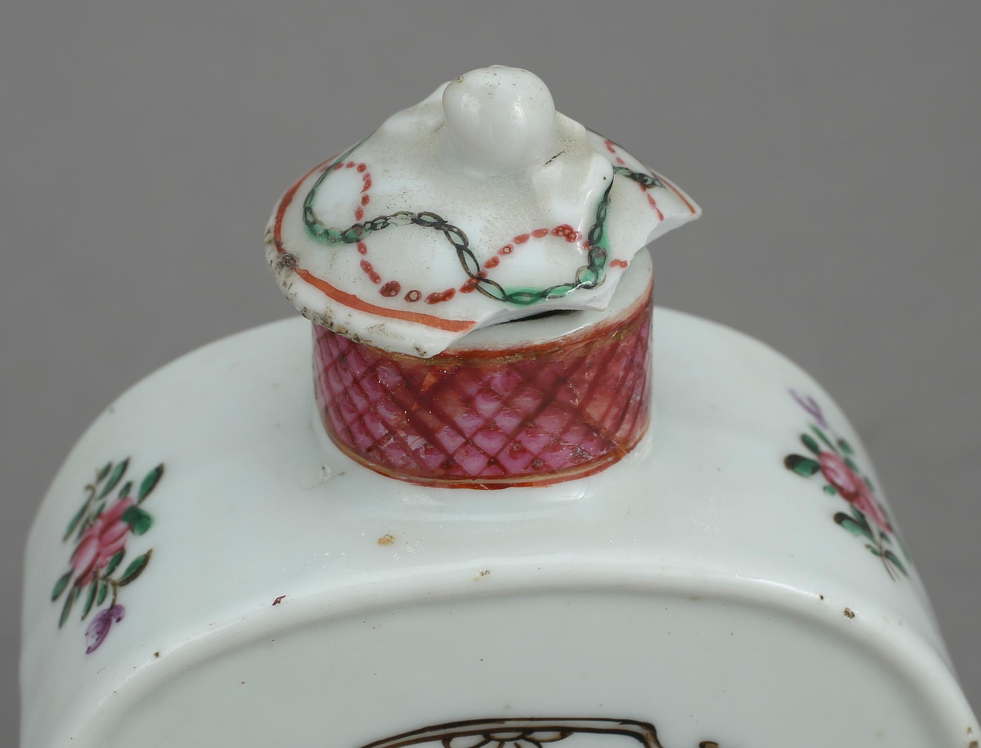 TEDOSA, porslin, Qingdynastin Qianlong 1736-95.