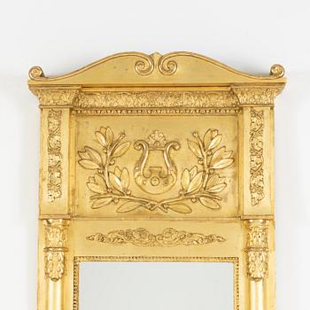 An Empire mirror, J.P.Åkervall, Falun, Sweden, early 19th century.