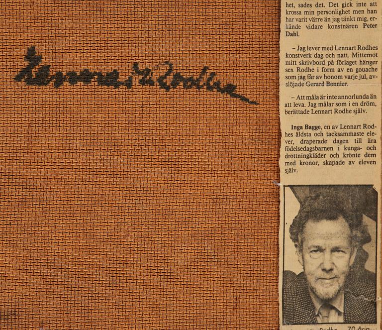 Lennart Rodhe, "Skogsbacke vid havet" (Vävra).