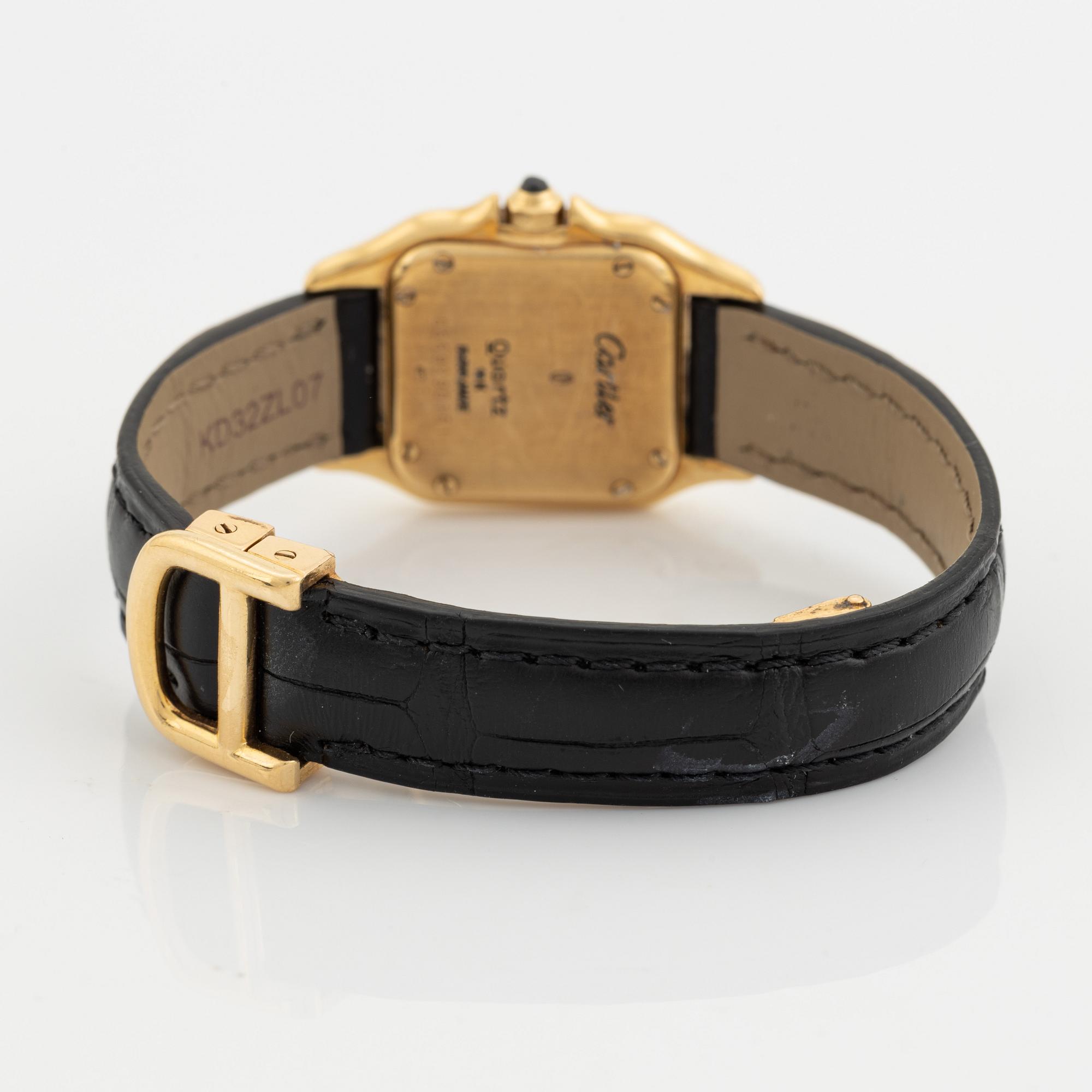 Cartier, Panthère, wristwatch, 21,5 x 21,5 (30) mm.