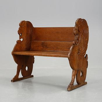 BÄNK/SOFFA, ek, tidigt 1900-tal.