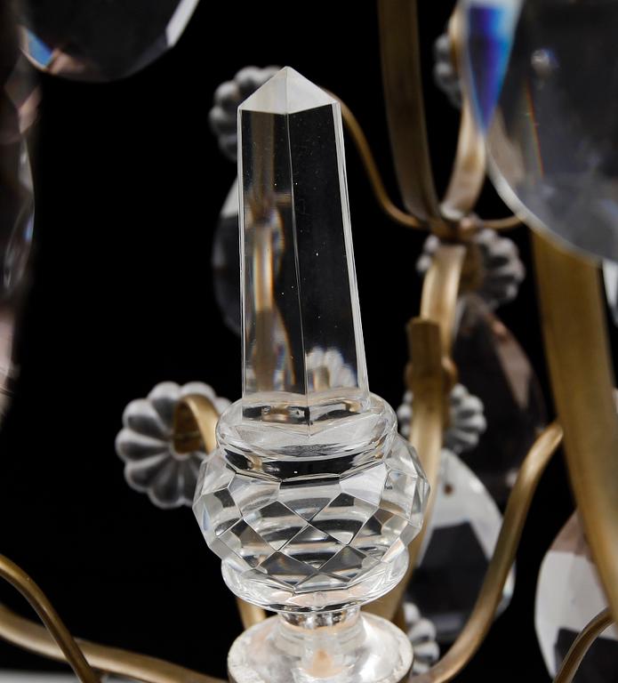 LJUSKRONA, barockstil, 1900-talets första hälft. Höjd 90 cm.