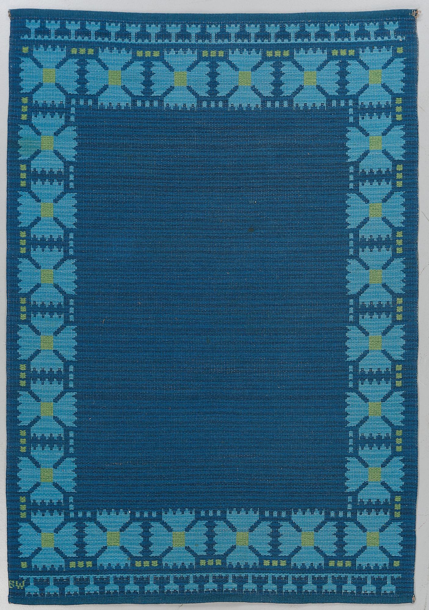 MATTA, dubbelväv, monogramsignerad BW, (sannolikt Berit Woelfer), ca 202 x 141 cm.