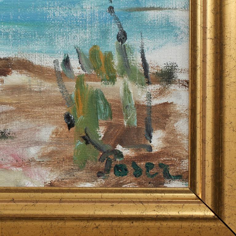 MARTIN POSER, olja på duk, signerad.