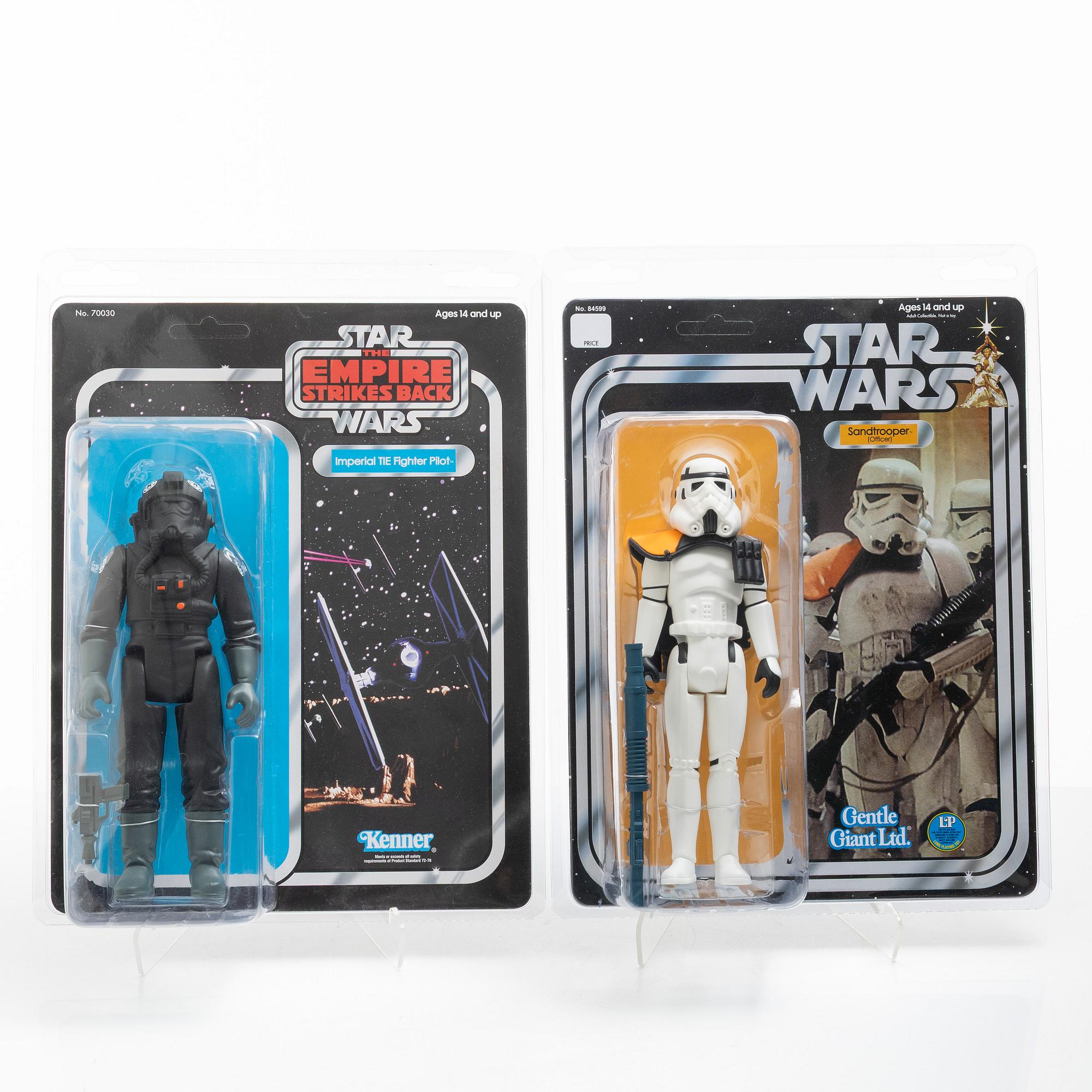 Star Wars, figures, 2 pcs, Gentle Giant "Sandtrooper" and "Imperial TIE Fighter Pilot".