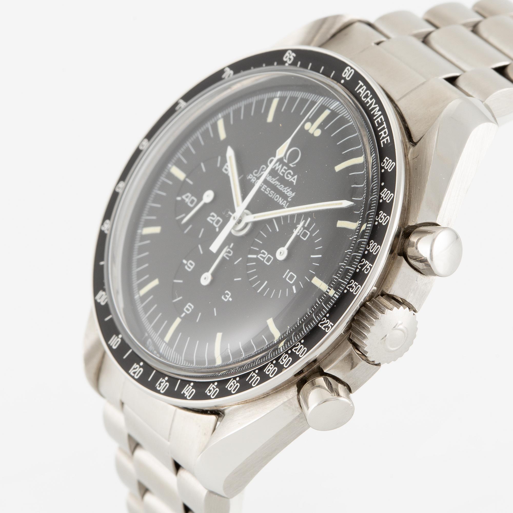 Omega, Speedmaster, chronograph, "CRS Case", "Moonwatch", wristwatch, 42 mm.