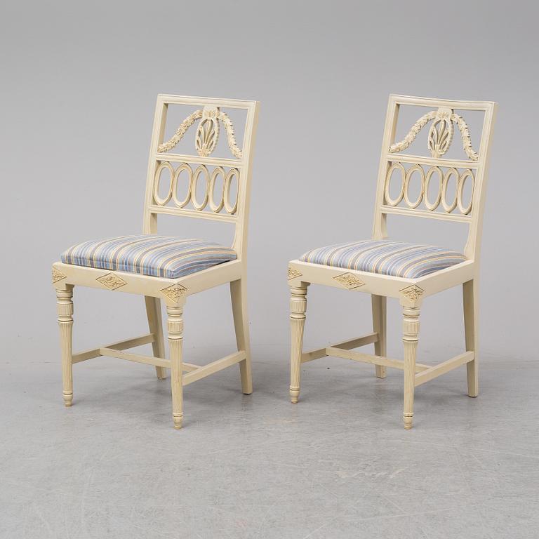 6 swedish chairs from Lindome, circa 1800.