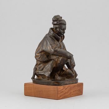 Christian Eriksso, sculpture bronze, signed Chr. Eriksson and dated Kiirunavaara 1909.