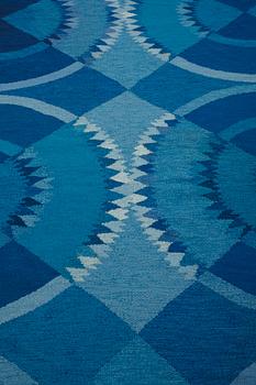 Ingrid Dessau, matto, flat weave, ca 336,5-338 x 223-227 cm, unsigned, Sweden the 1950's-1960's.
