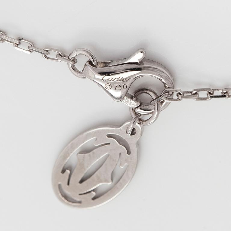 Cartier, rannekoru, "d'Amour", 18K valkokultaa, timantti, n. 0.05 ct.