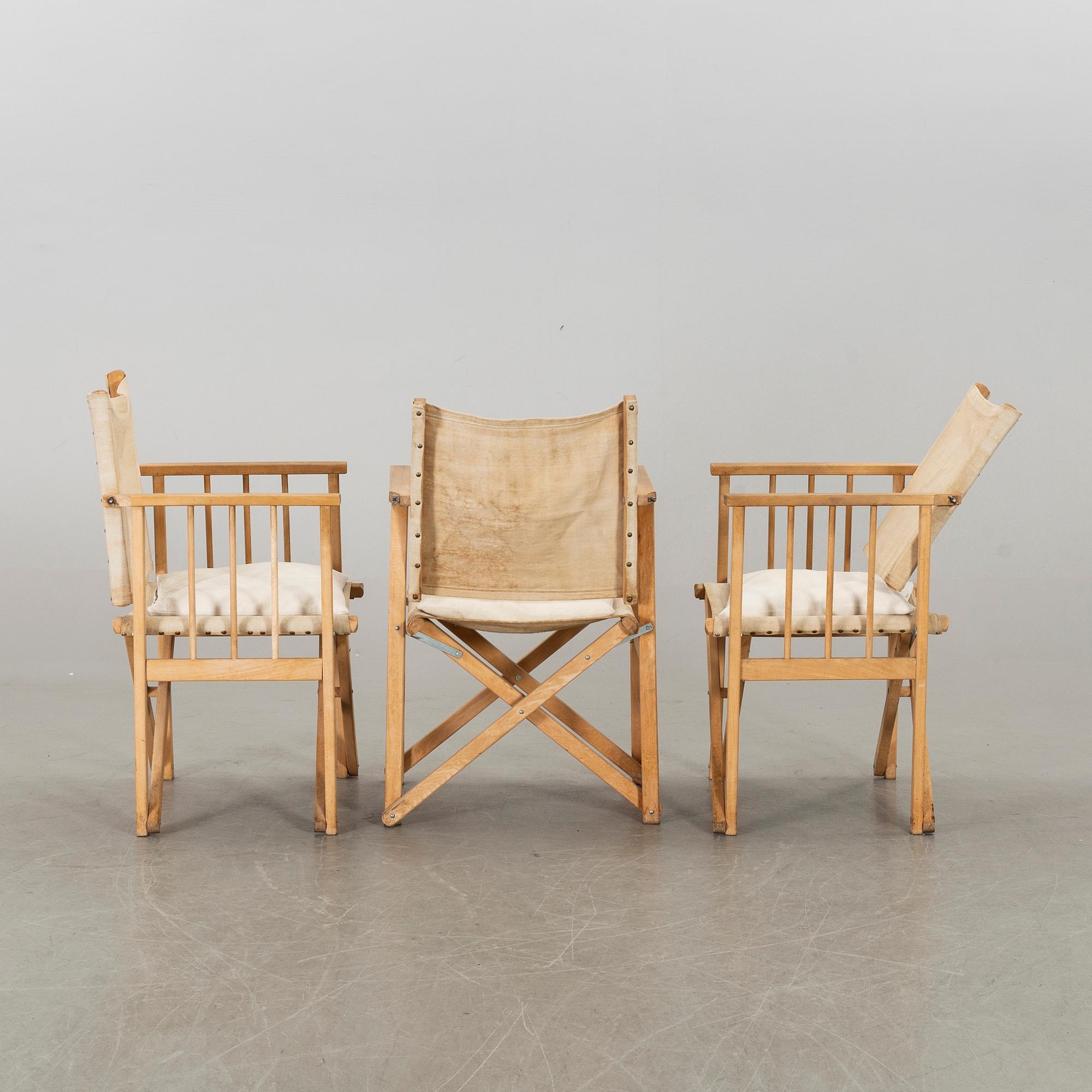 6 director chairs from Hyllinge Møbler, Danmark.
