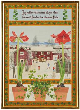 Stina Sunesson, "Jag målar vintern" (I paint the winter).