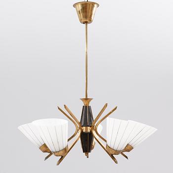 TAKLAMPA, 1950-tal. Höjd ca 63 cm.