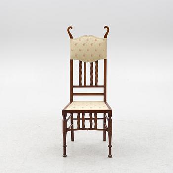 Soffa, 2 karmstolar, stol, jugend, omkring år 1900.