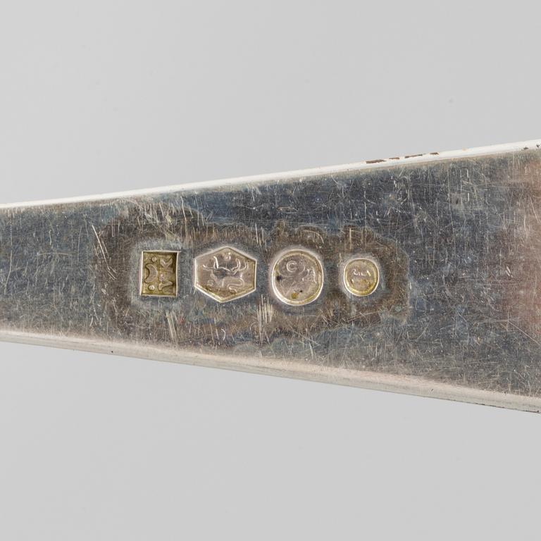 J.M. van Kempen & Zn., bestickuppsättning, 24 delar, silver, i schatull, Voorschoten, Nederländerna 1907.